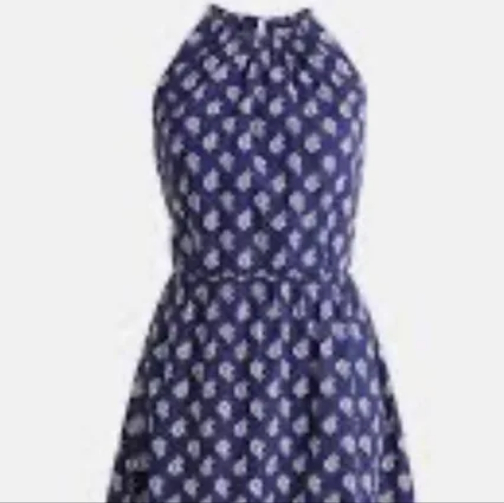 NWT J.Crew Strappy poplin halter dress, Sz 8 - Picture 7 of 7
